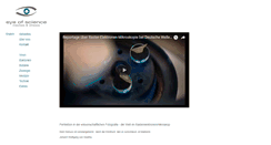 Desktop Screenshot of eyeofscience.de