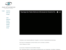 Tablet Screenshot of eyeofscience.de